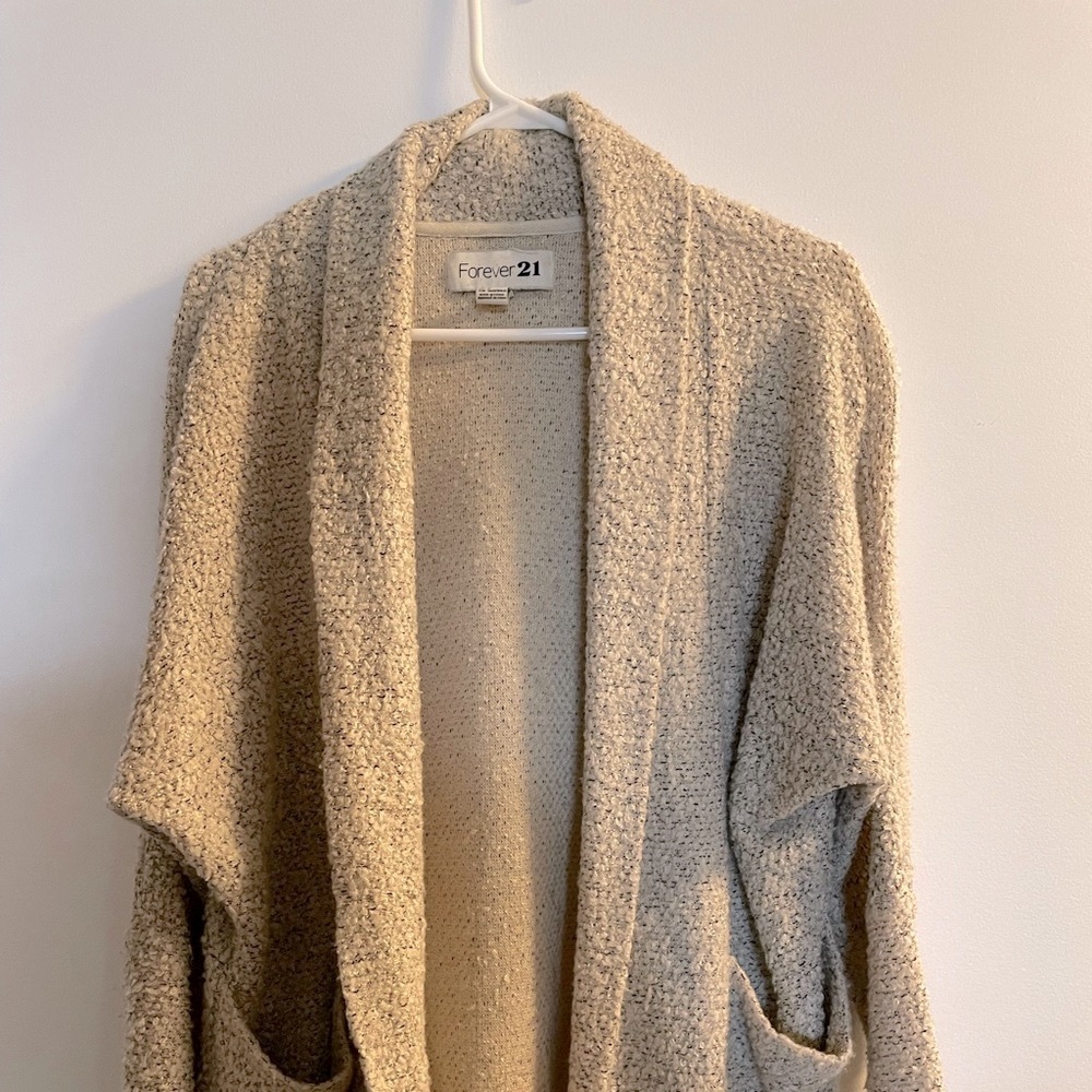 Cream cardigan/jacket